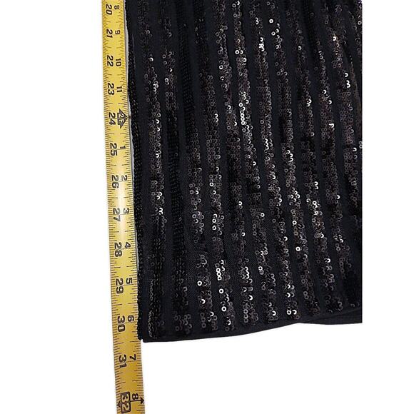 Forever 21 Black Sequin Bodycon Mini Dress Sz S SPARKLE Party Holiday New Years - Picture 15 of 16